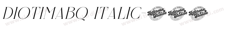 DiotimaBQ Italic字体转换 DiotimaBQ Italic字体转换